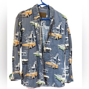 North River Outfitters Route 66 Classic Car Button Shirt Men’s M